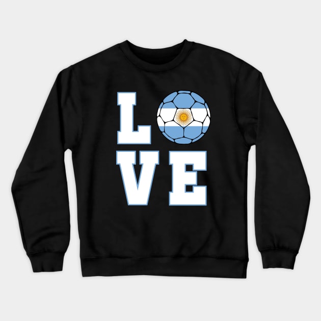 Argentina Football Supporter Crewneck Sweatshirt by footballomatic